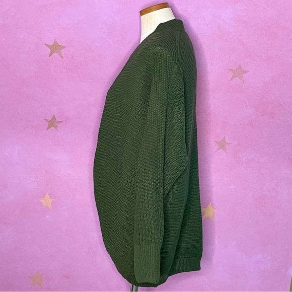 Poppy & Whimsy Forest Green Open Front Cardigan New Women’s 2XL - Picture 3 of 8